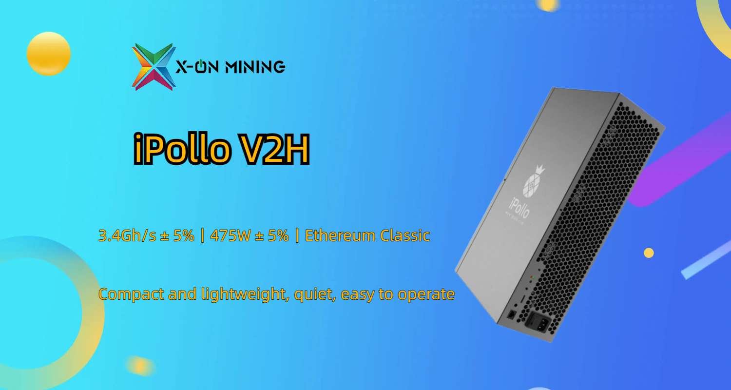 iPollo V2H 3.4Gh/s 475W ETC 채굴기 판매 - X ON MINING