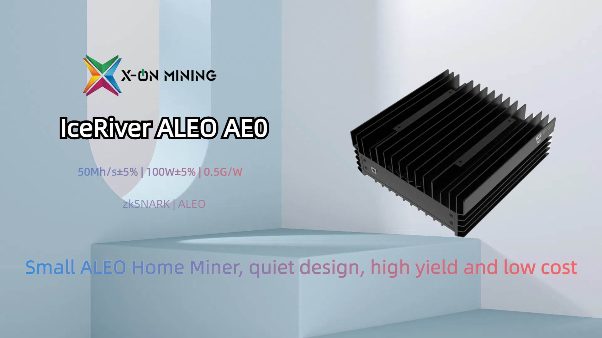 IceRiver ALEO AE0 Aleo Coin Miner 60Mh/s 100W - X ON MINING