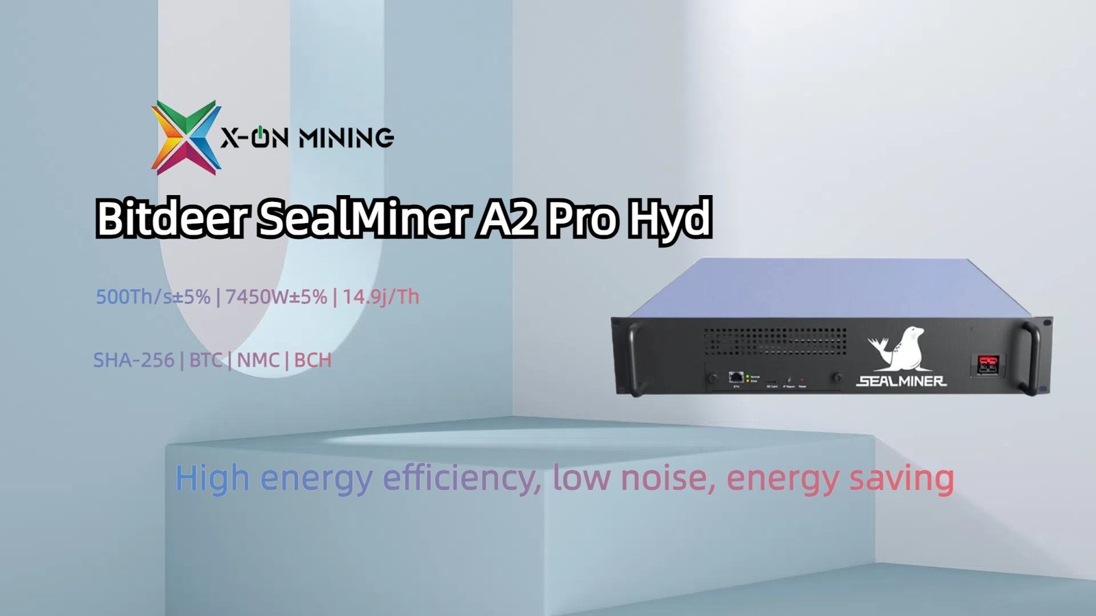 Minero de Bitcoin con refrigeración hidráulica Bitdeer SealMiner A2 Pro Hyd  500TH/S y 7450W - X ON MINING