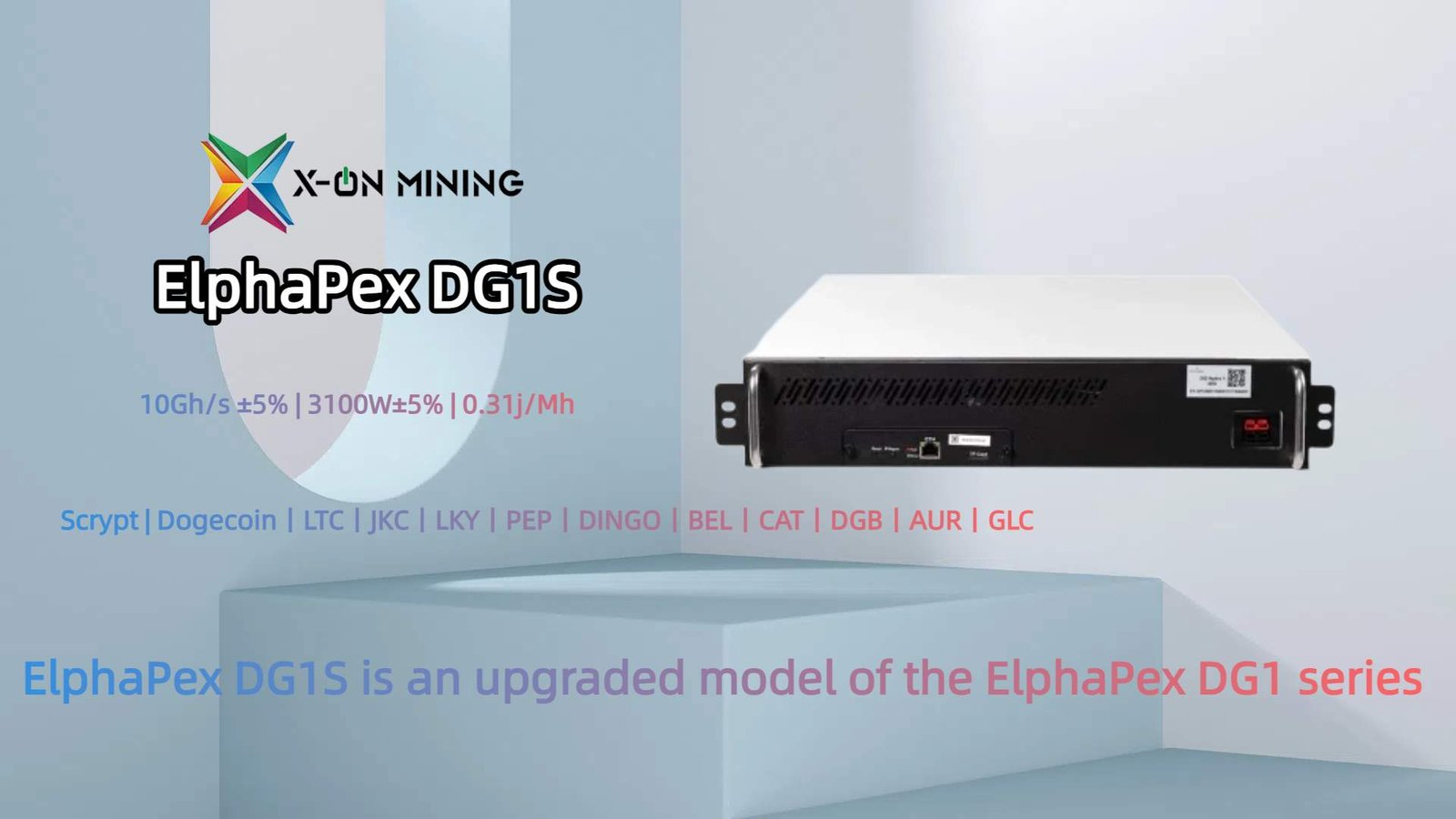 ElphaPex DG1S 10Gh/s 3100W ドージコイン ライトコイン マイナー - X ON MINING