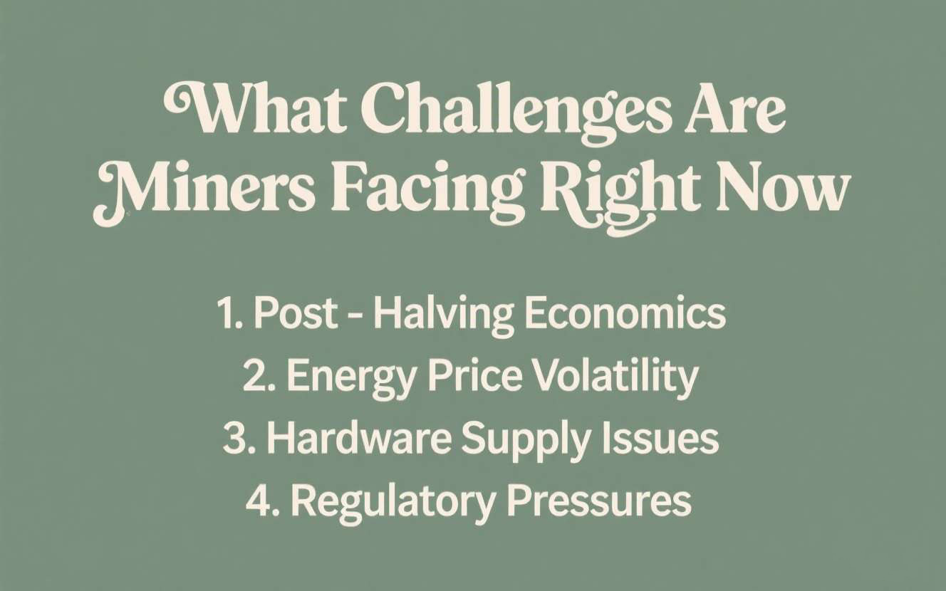 What Challenges Are Miners Facing Right Now?