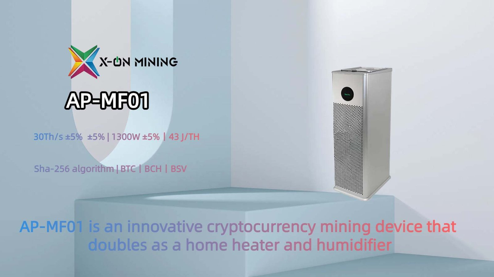 AP-MF01 30Th/s 1300W Bitcoin Miner - X ON MINING