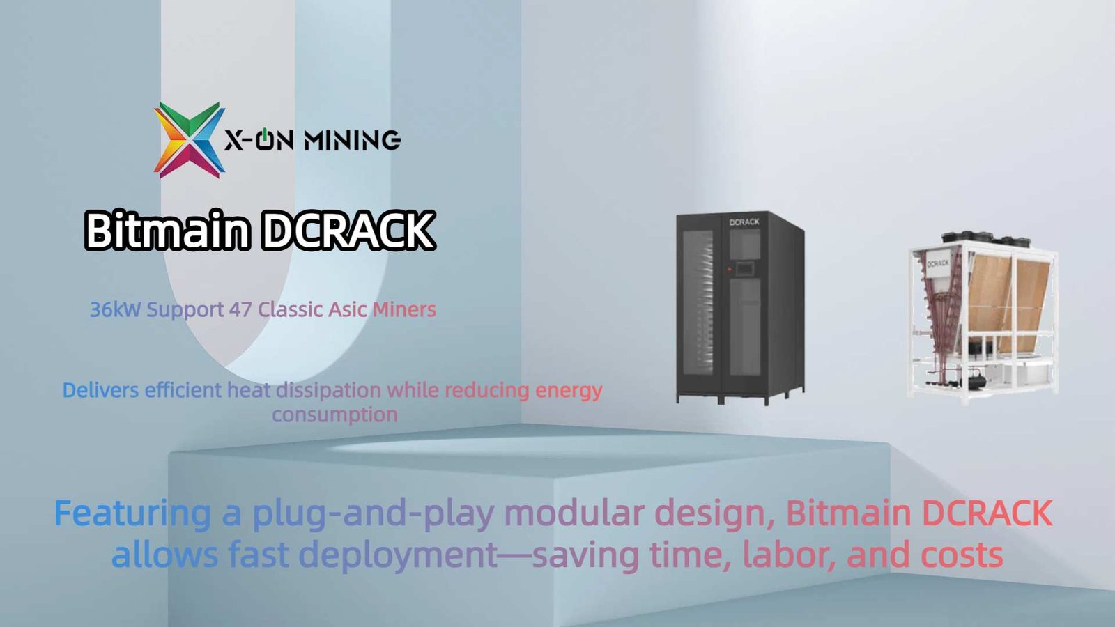 比特大陆DCRACK 36kW 支持47 套Asic 矿机风冷机柜系统- X ON MINING