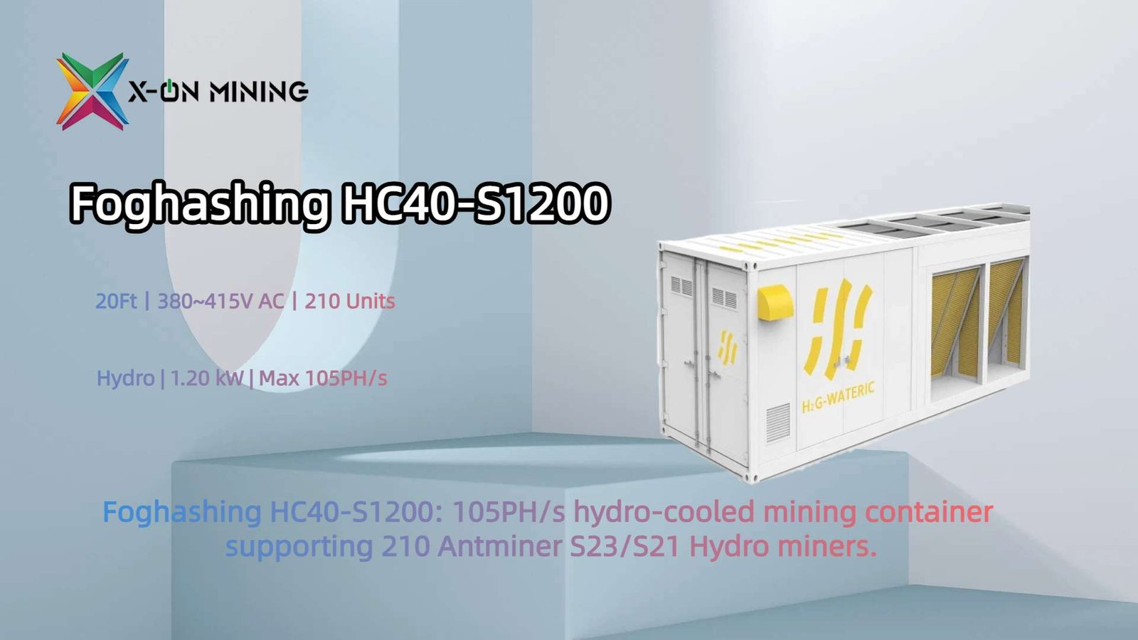 Foghashing HC40-S1200 Hydro Cooling Container