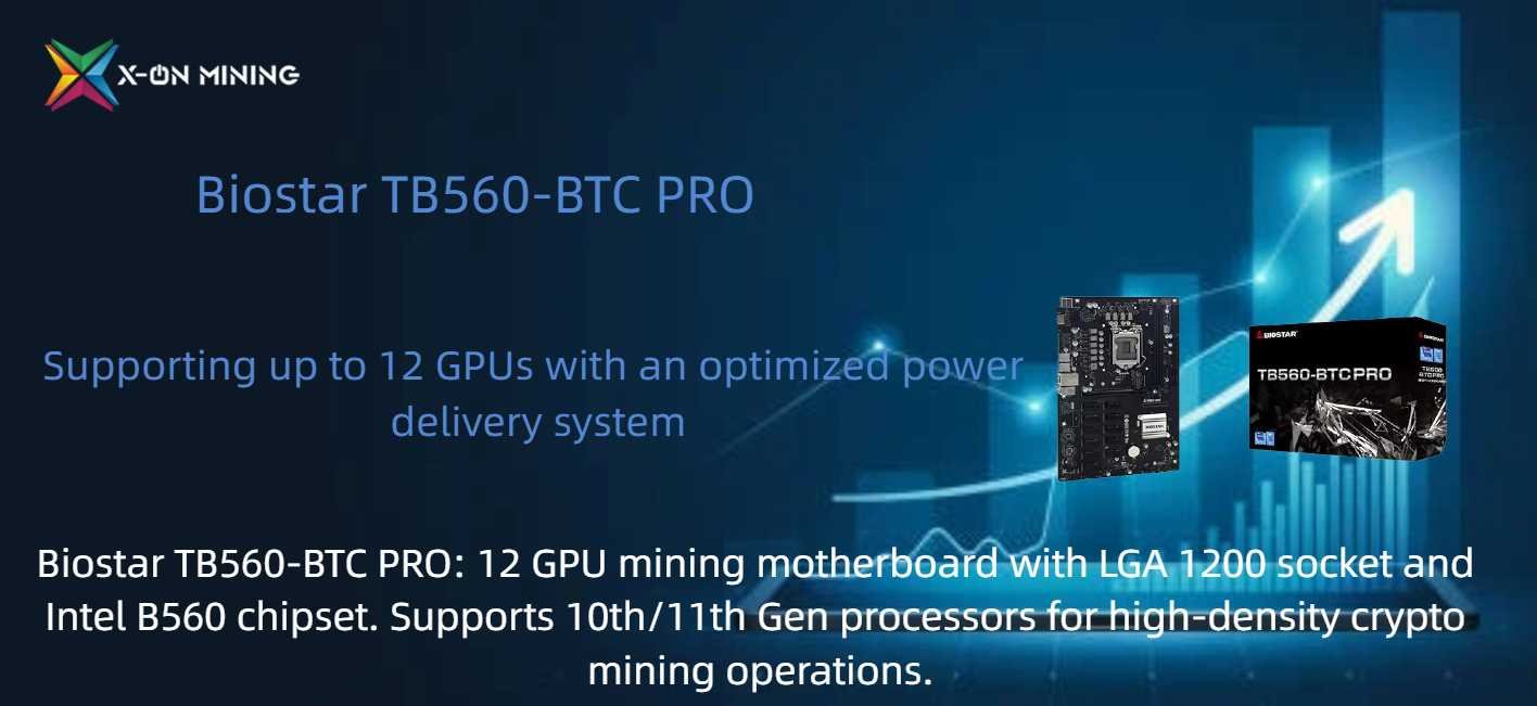 Biostar TB560-BTC PRO 12 GPU 挖矿主板家用矿机