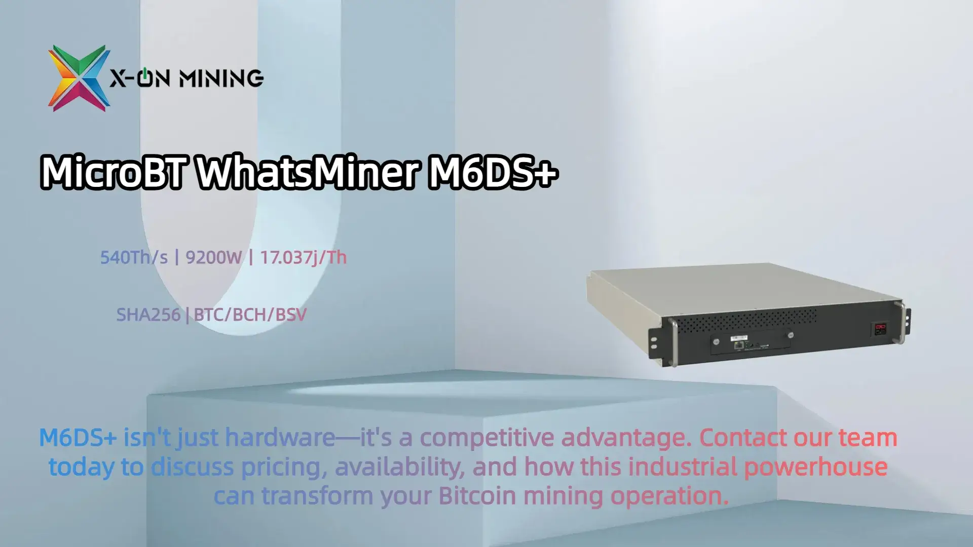 MicroBT WhatsMiner M6DS+