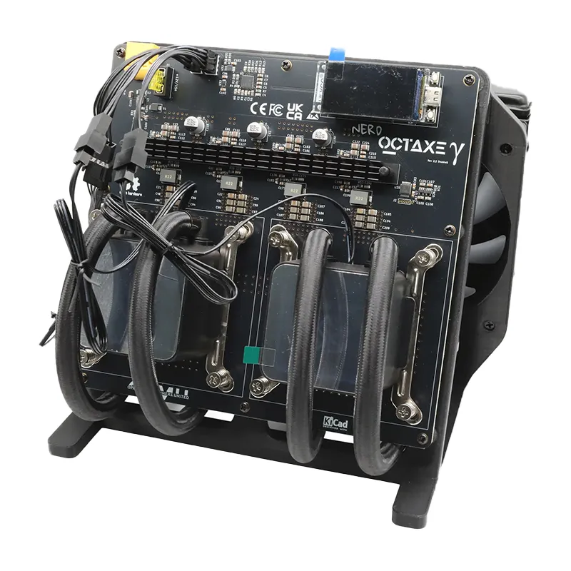 Nerdoctaxe Rev2.2 hydro Bitcoin Solo Miner 11Th/s 200W 1 NerdOctaxe Rev2.2 Hydro