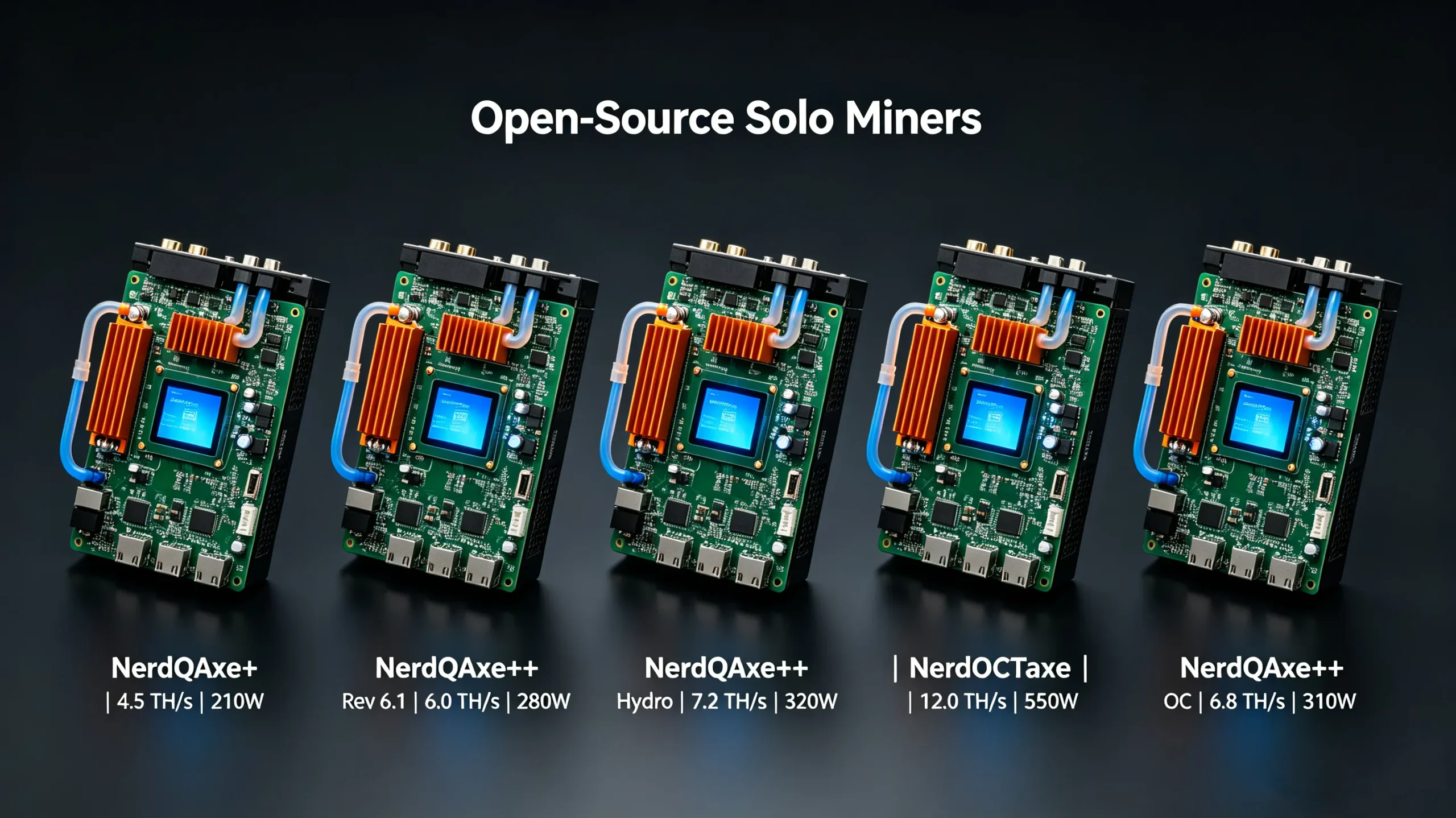 Top 5 NerdQAxe Bitcoin Solo Miners Top 5 NerdQAxe Bitcoin Solo Miners