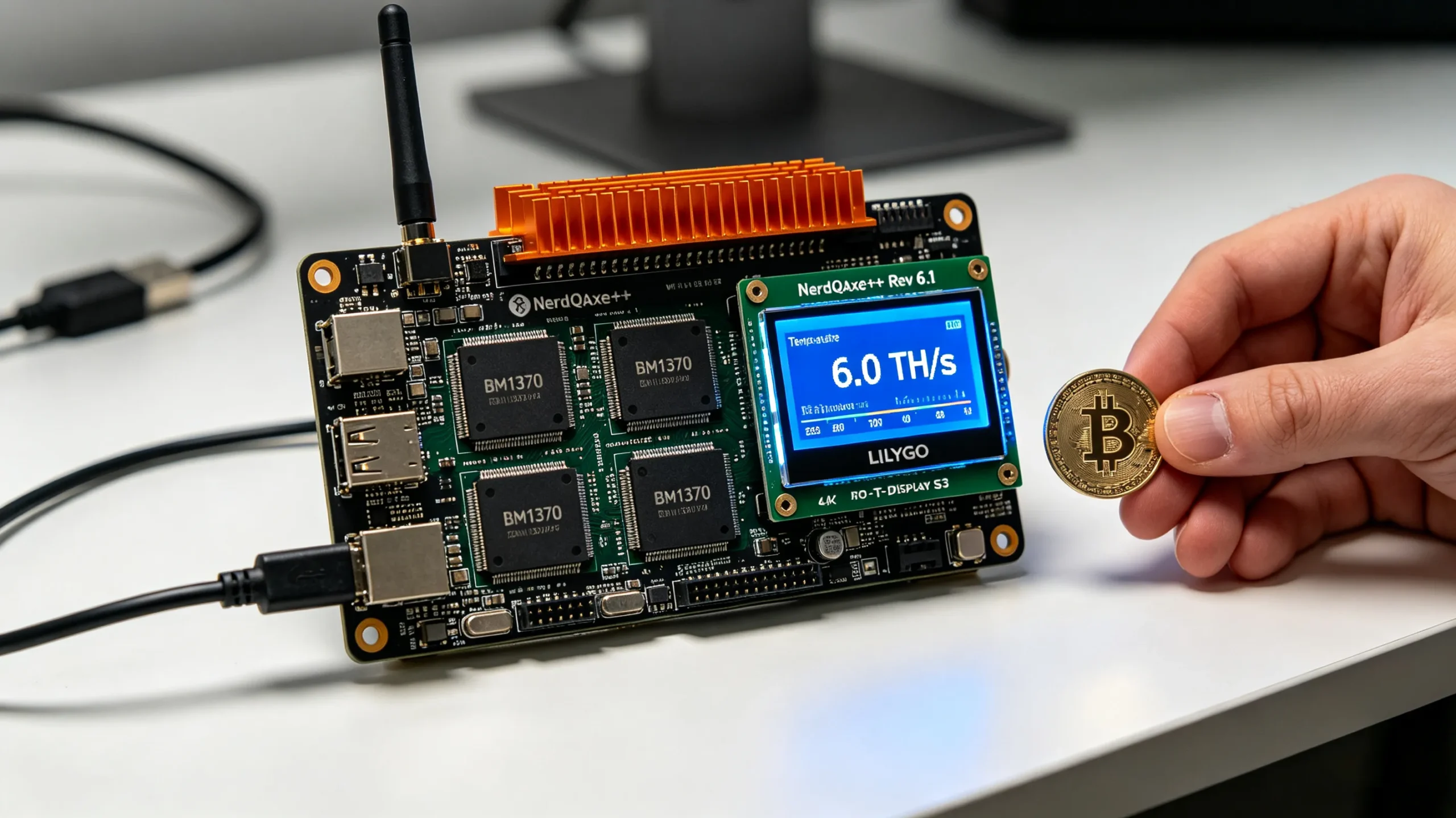 NerdQAxe Bitcoin Solo Miners NerdQAxe Bitcoin Solo Miners