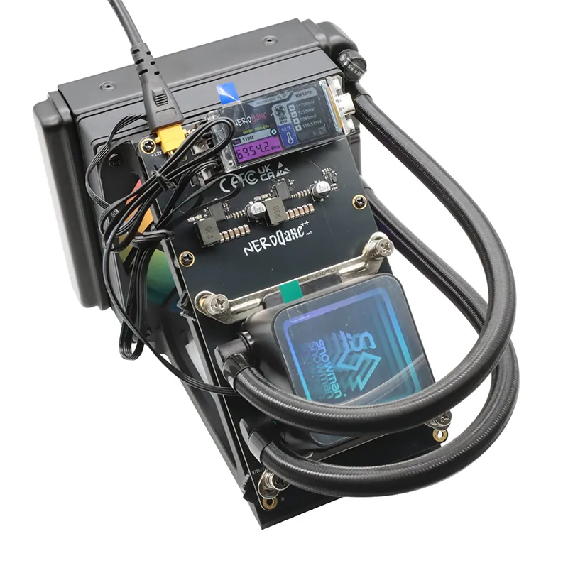 NerdQaxe++ Rev7 hydro Bitcoin Home Miner 6TH/s 100W 2 NerdQaxe++ Rev7 hydro